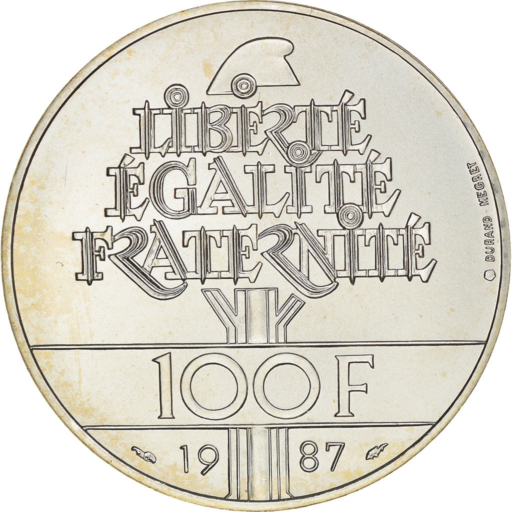 Monnaie, France, La Fayette, 100 Francs, 1987, ESSAI, FDC, Argent, Gadoury:902