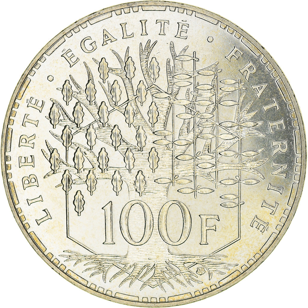 Moneta, Francia, Panthéon, 100 Francs, 1996, SPL, Argento, Le Franc:F.401/18