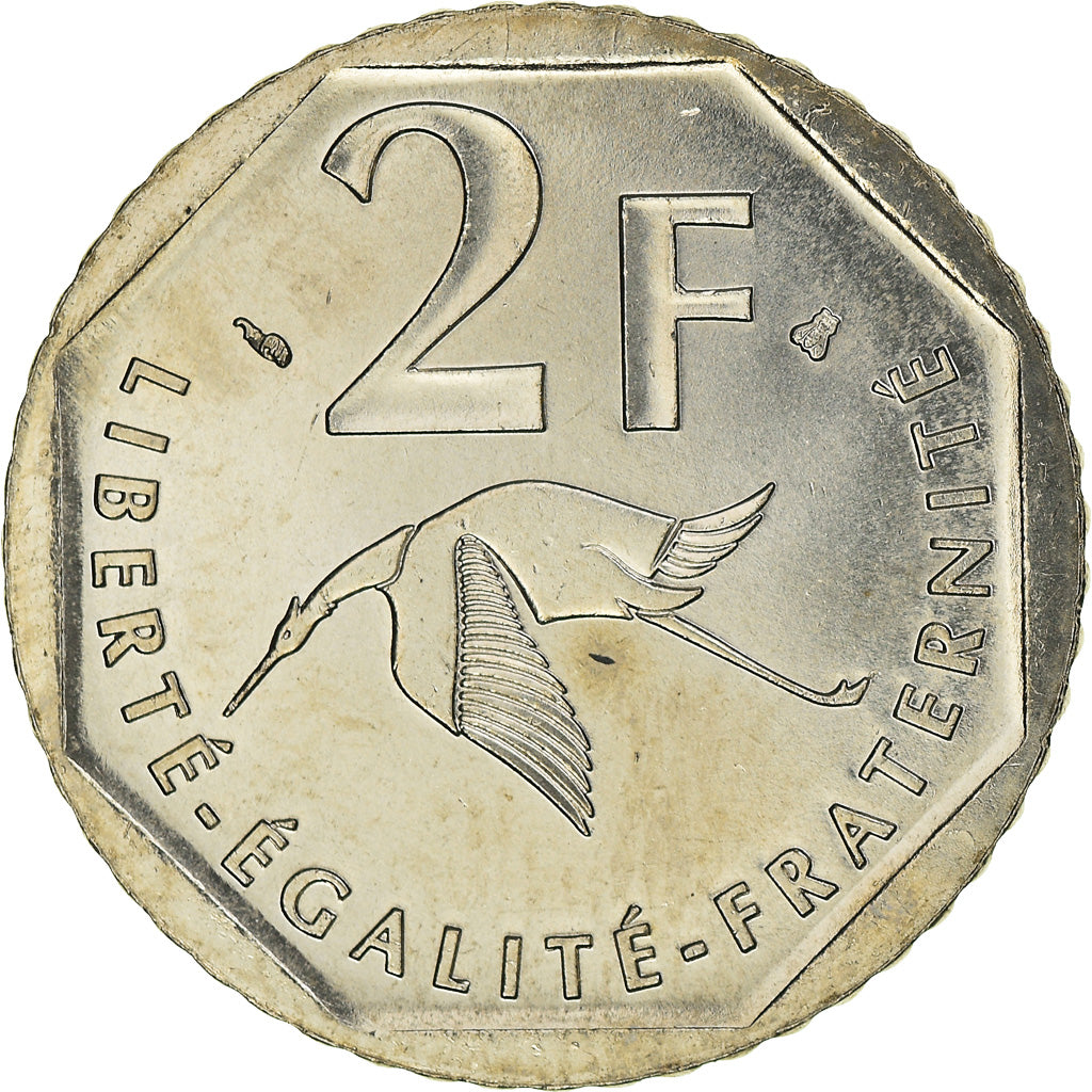 Münze, Frankreich, Guynemer, 2 Francs, 1997, UNZ, Nickel, KM:1187, Gadoury:550