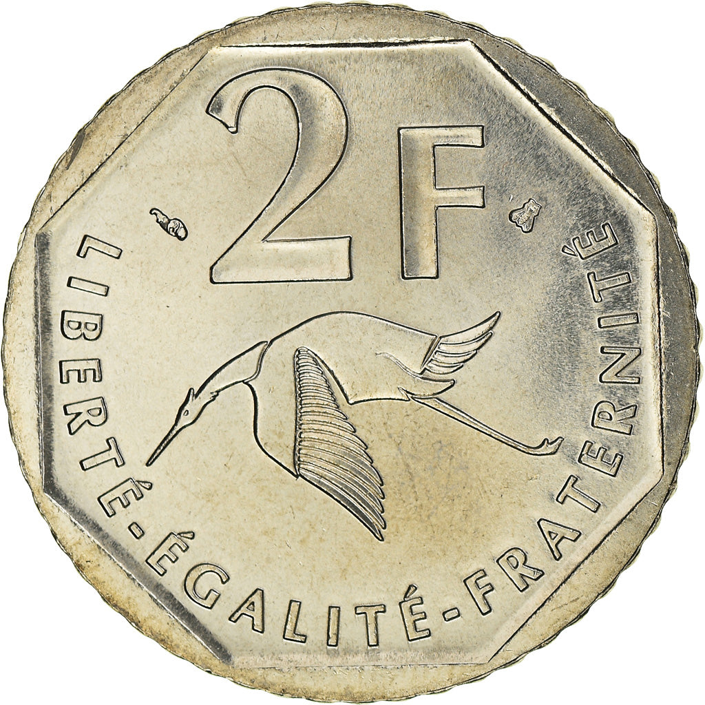 Moneda, Francia, Guynemer, 2 Francs, 1997, SC+, Níquel, KM:1187, Gadoury:550