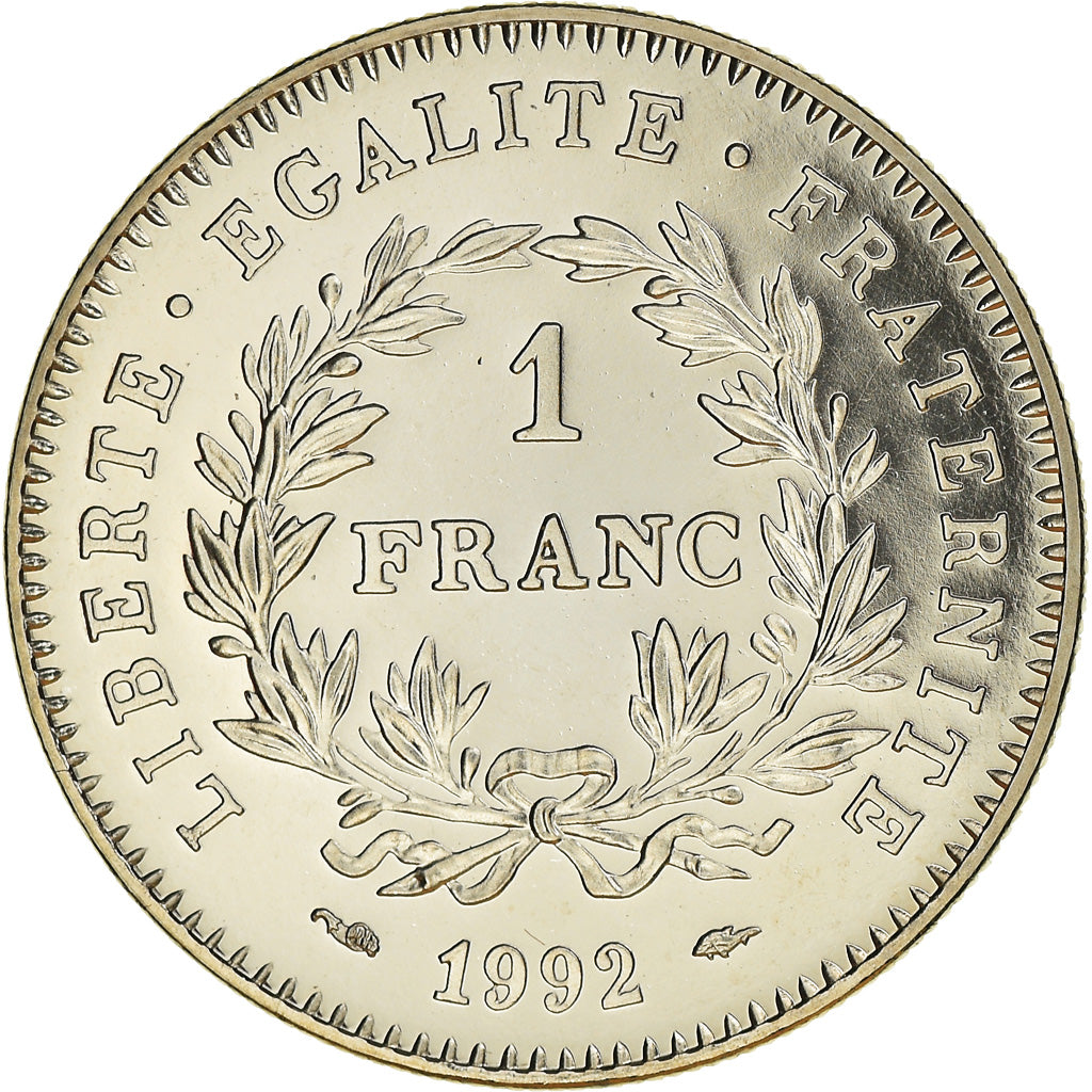 Monnaie, France, République, 1 Franc, 1992, Paris, ESSAI, SPL, Nickel