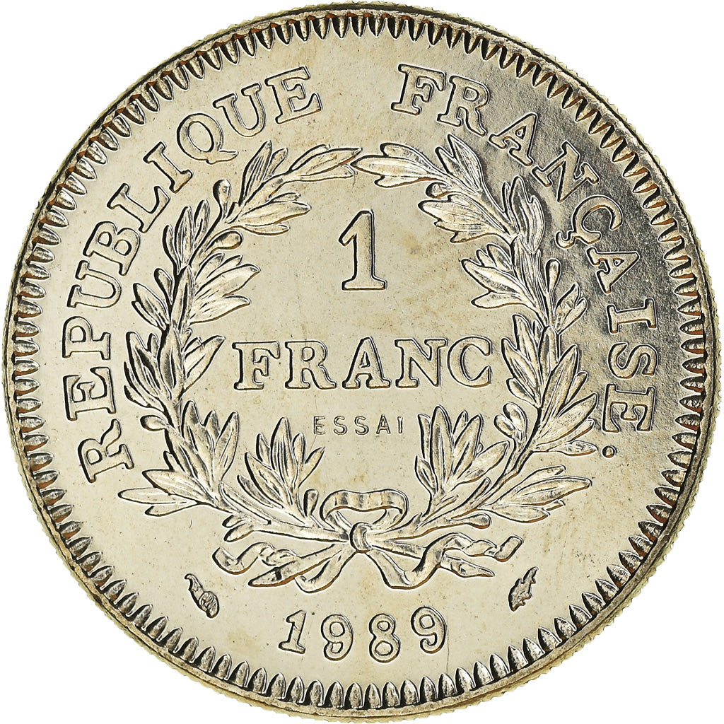 Monnaie, France, États généraux, 1 Franc, 1989, Paris, ESSAI, FDC, Nickel