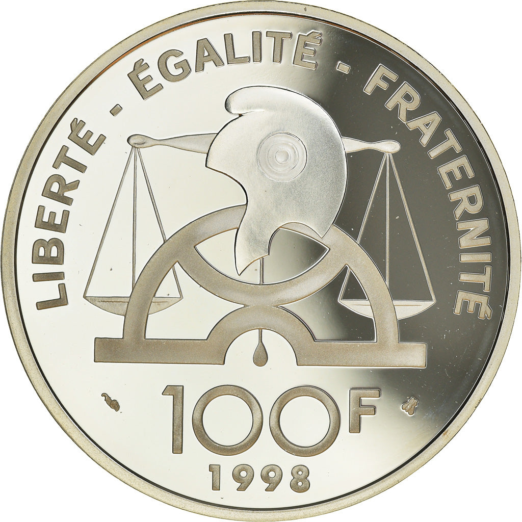 Coin, France, Condorcet, 100 Francs, 1998, Paris, Proof, MS(65-70), Silver