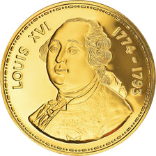 France, Médaille, Les rois de France, Louis XVI, History, Proof, FDC, Vermeil