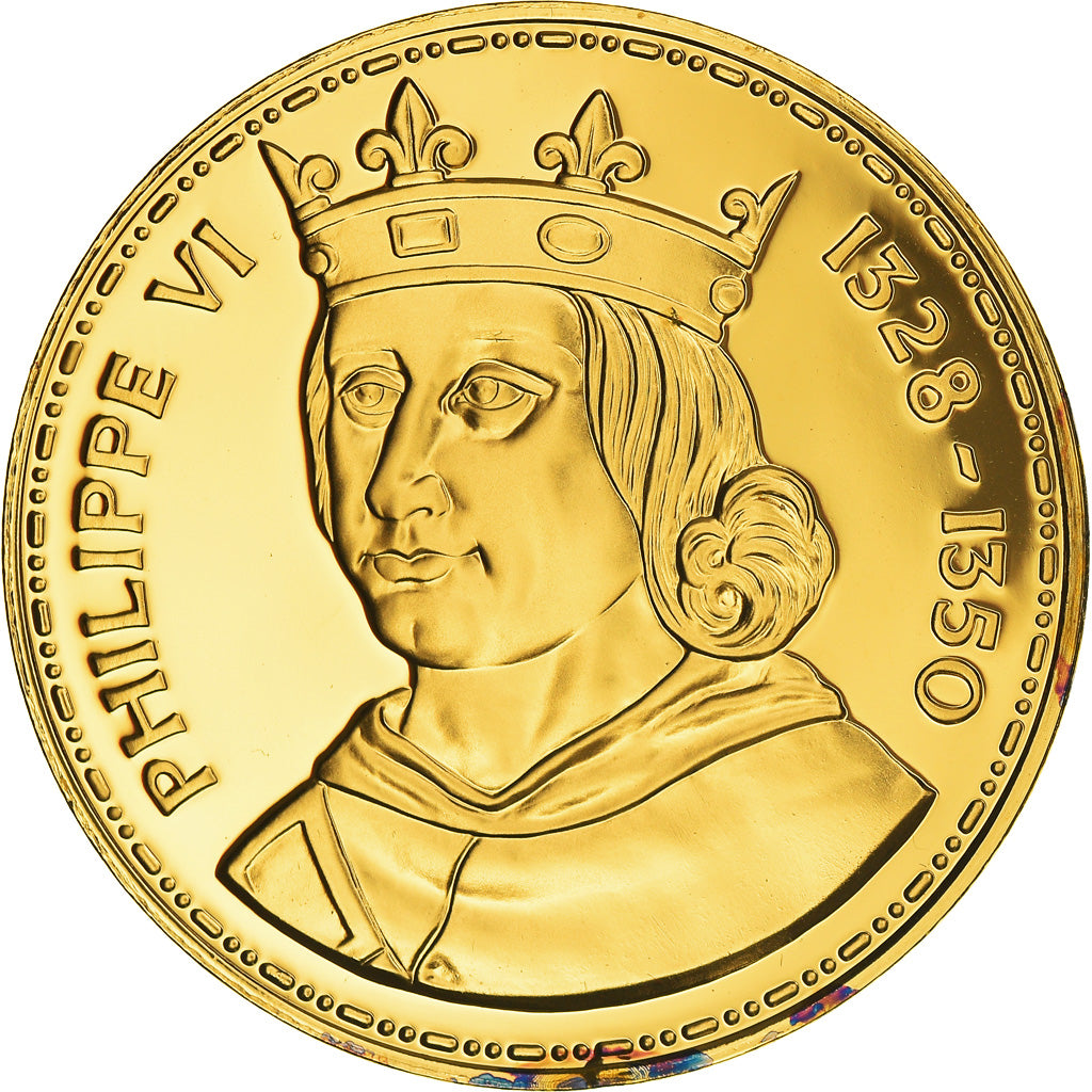 France, Medal, Les Rois de France, Philippe VI, History, Proof, MS(65-70)