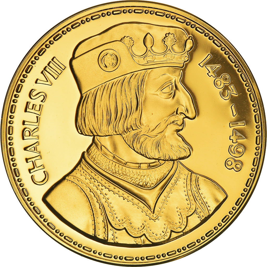 France, Médaille, Les Rois de France, Charles VIII, History, Proof, FDC