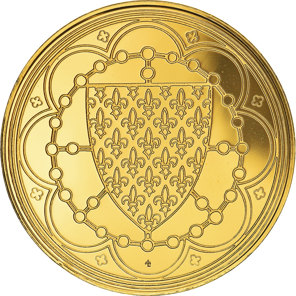 Frankrijk, Medaille, Les Rois de France, Louis X, History, Proof, FDC, Vermeil