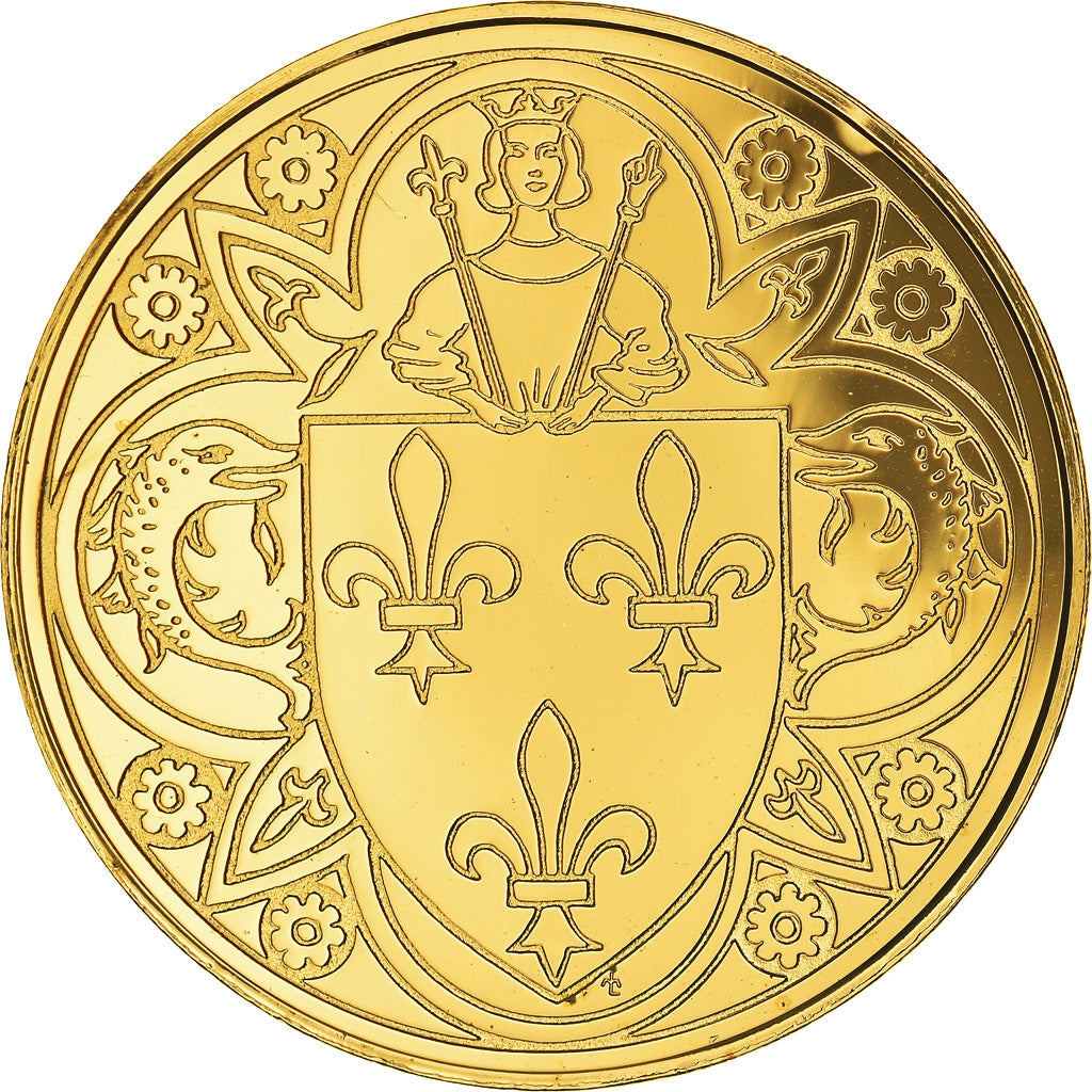 Frankreich, Medaille, Les Rois de France, Charles V, History, Proof, STGL