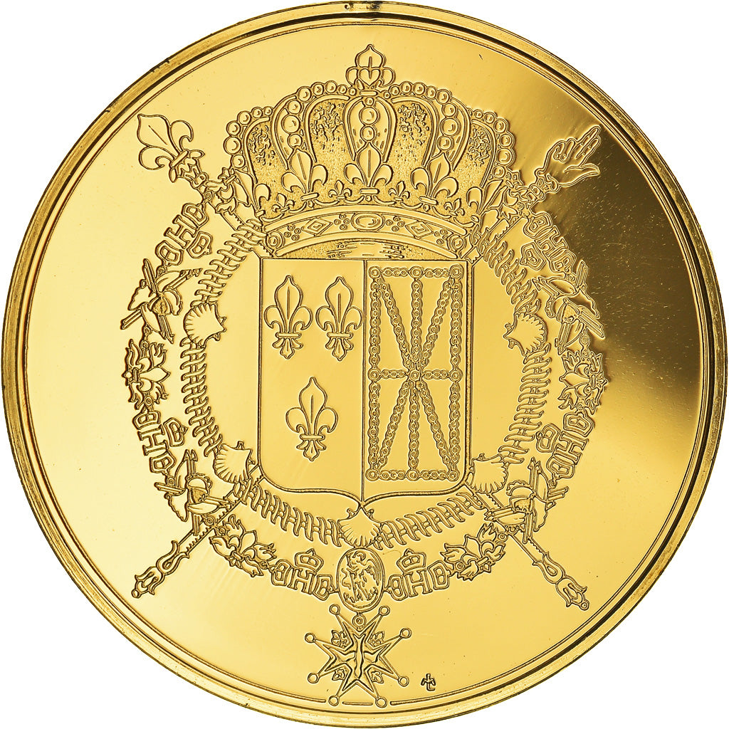 Frankrijk, Medaille, Les Rois de France, Charles X, History, Proof, FDC, Vermeil