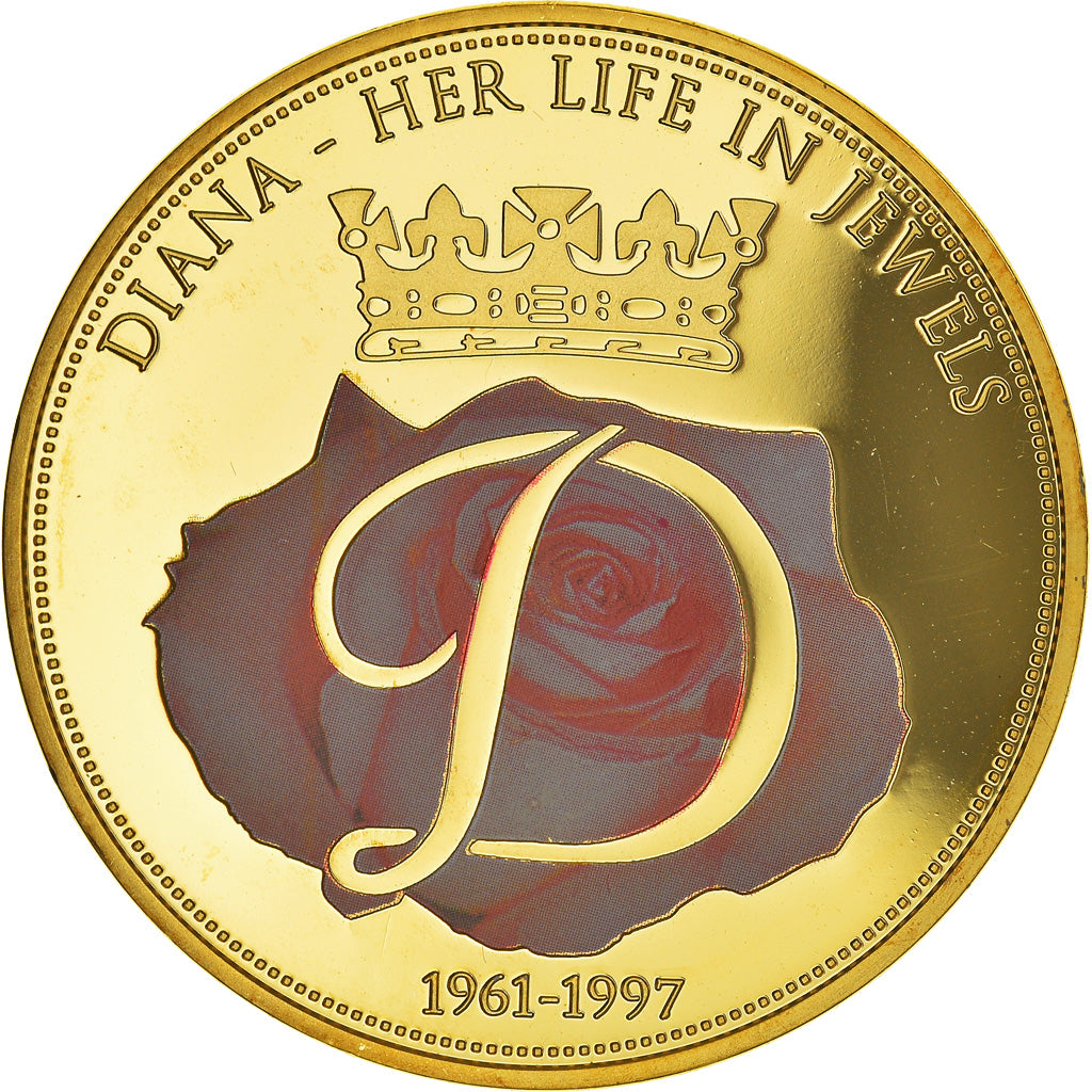 Regno Unito, medaglia, La Princesse Diana, The Swan Lake Suite, FDC, Rame dorato