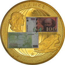 France, Medal, Europa, Devises Converties, MS(60-62), Copper-Nickel Gilt