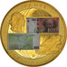 France, Medal, Europa, Devises Converties, MS(60-62), Copper-Nickel Gilt