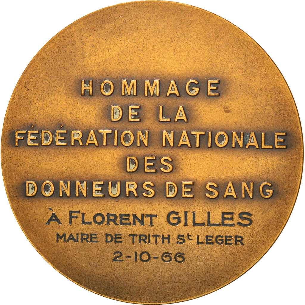 France, Medal, Fédération Nationale des Donneurs de Sang, Trih Saint Léger