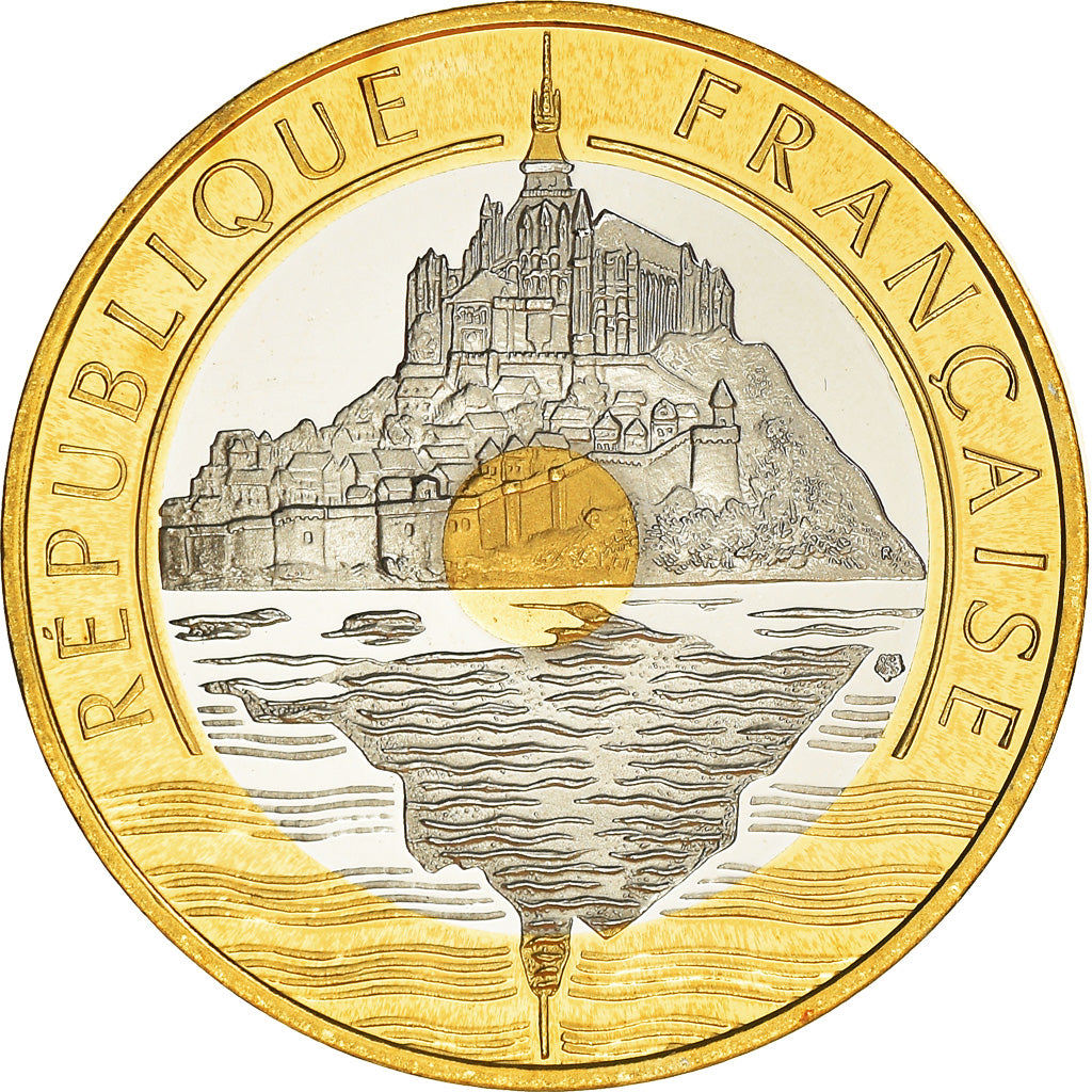 Monnaie, France, Mont Saint Michel, 20 Francs, 1999, Paris, Proof, FDC