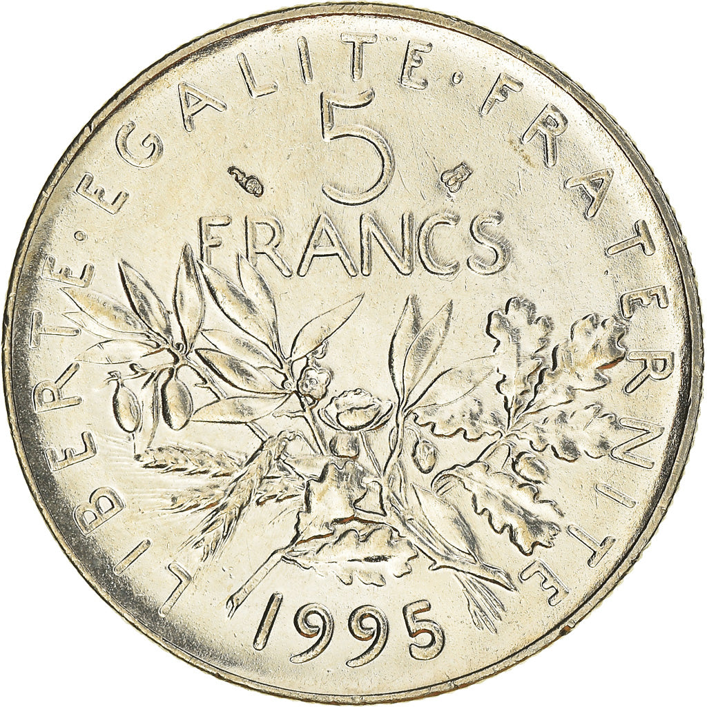 Monnaie, France, Semeuse, 5 Francs, 1995, Paris, SPL+, Nickel Clad
