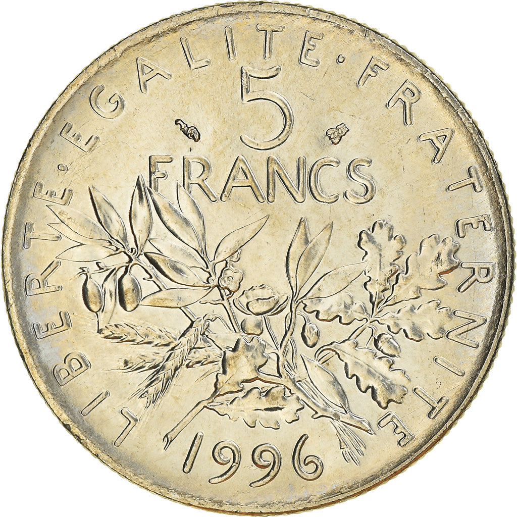 Monnaie, France, Semeuse, 5 Francs, 1996, Paris, SPL+, Nickel Clad