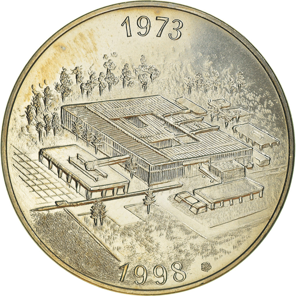 France, Token, 25 Ans de la FFAN, Pessac, 1998, MS(63), Copper Plated Silver