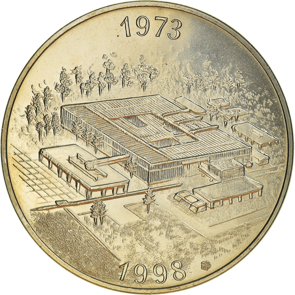 France, Token, 25 Ans de la FFAN, Pessac, 1998, MS(64), Copper Plated Silver