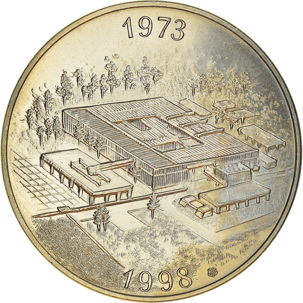 France, Token, 25 Ans de la FFAN, Pessac, 1998, MS(63), Copper Plated Silver