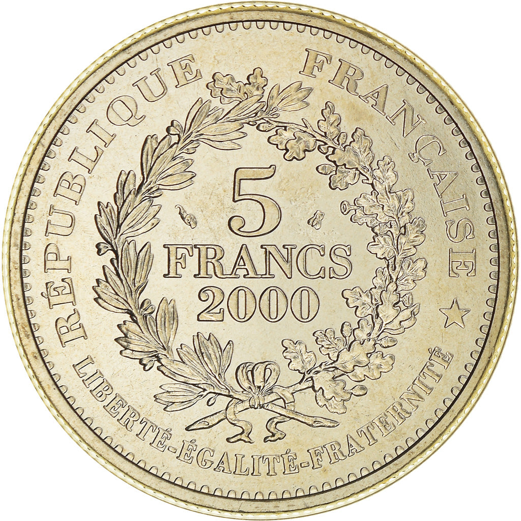 Coin, France, Écu de Saint Louis, 5 Francs, 2000, Paris, MS(65-70)