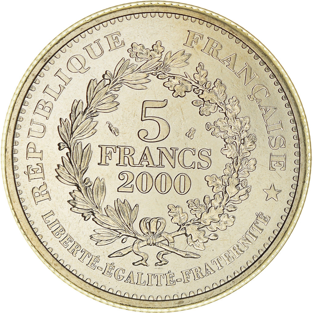 Coin, France, Écu de Saint Louis, 5 Francs, 2000, Paris, MS(65-70)
