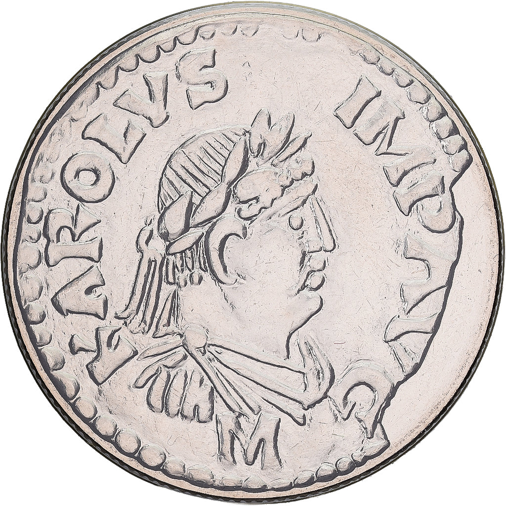 Coin, France, Denier de Charlemagne, 5 Francs, 2000, Paris, MS(65-70)