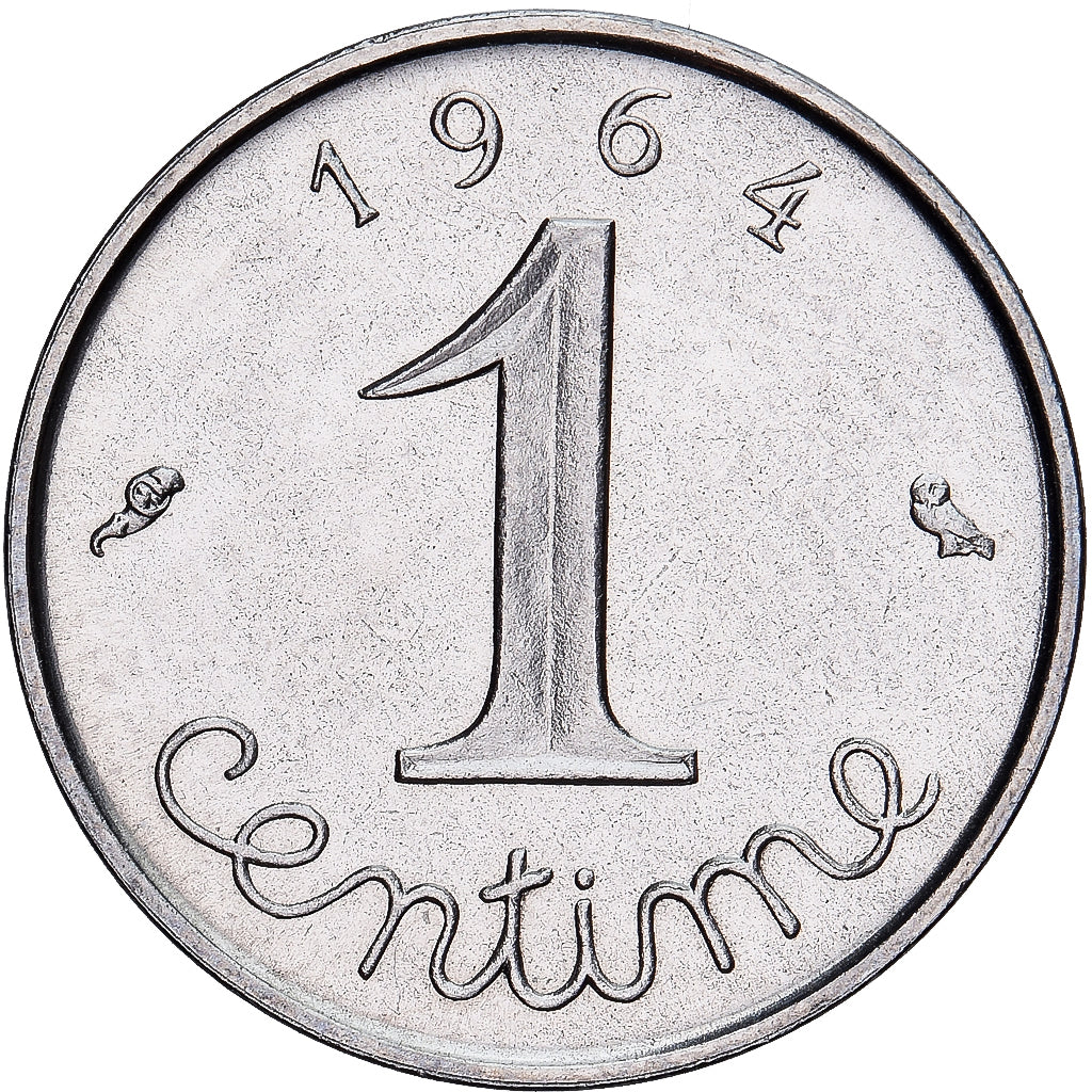 Coin, France, Épi, Centime, 1964, Paris, MS(63), Stainless Steel, KM:928