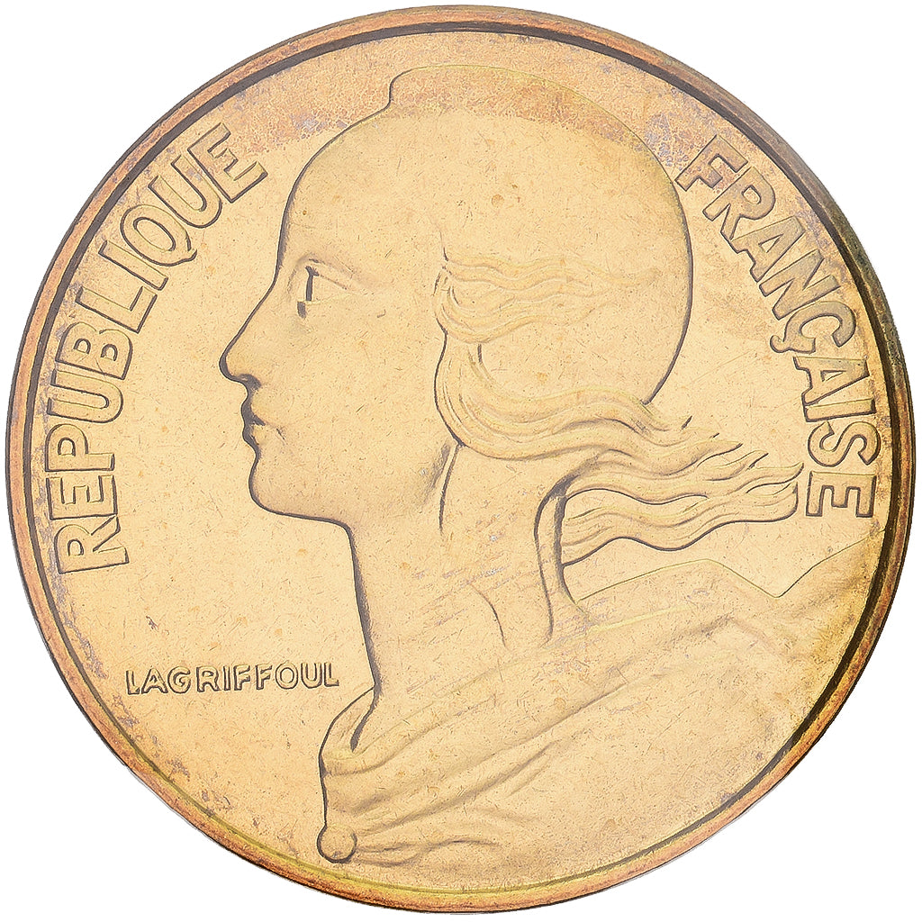 Coin, France, Marianne, 20 Centimes, 1972, Paris, MS(65-70), Aluminum-Bronze