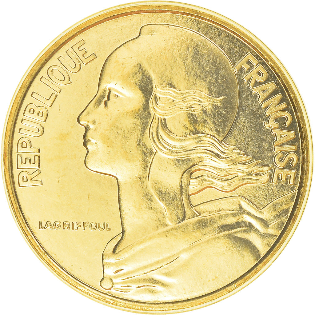 Munten, Frankrijk, Marianne, 10 Centimes, 1994, Paris, FDC, Aluminum-Bronze