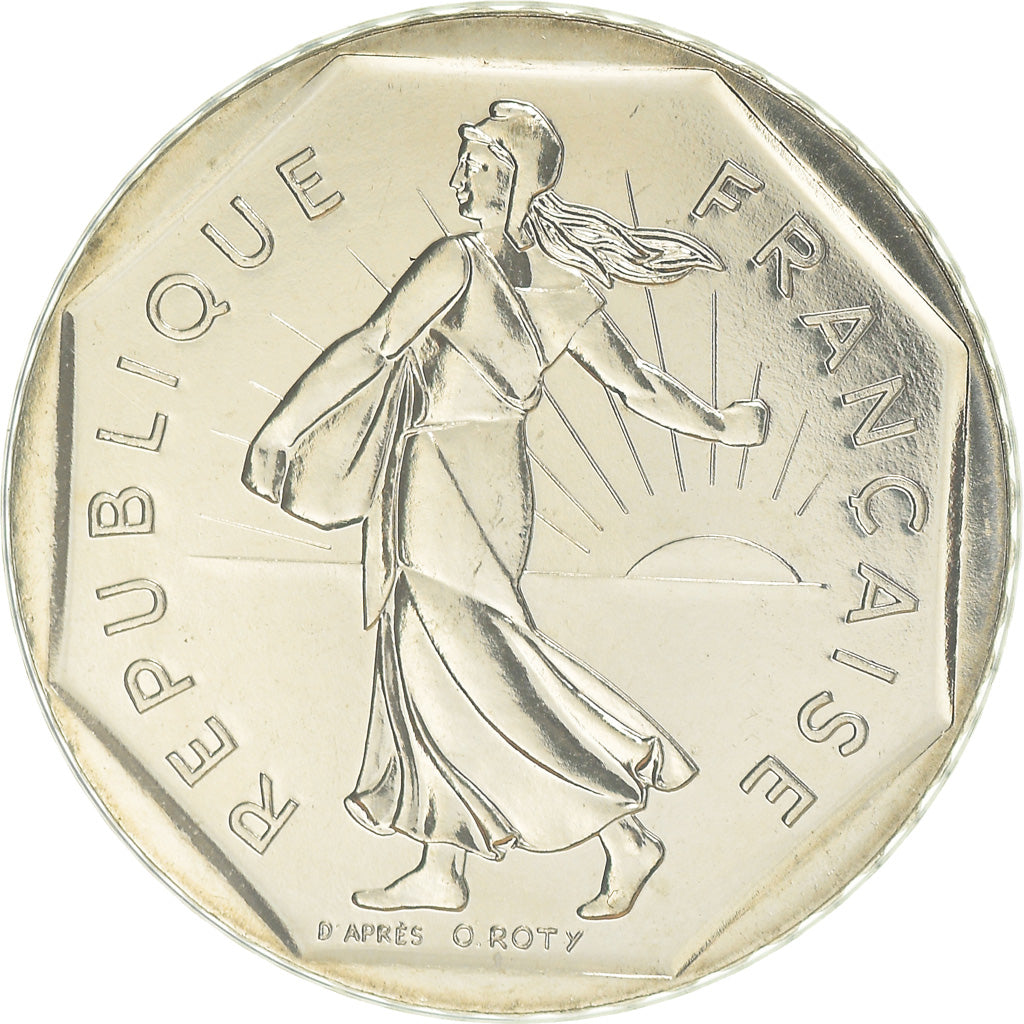 Moneda, Francia, Semeuse, 2 Francs, 1993, Frappe médaille, FDC, Níquel