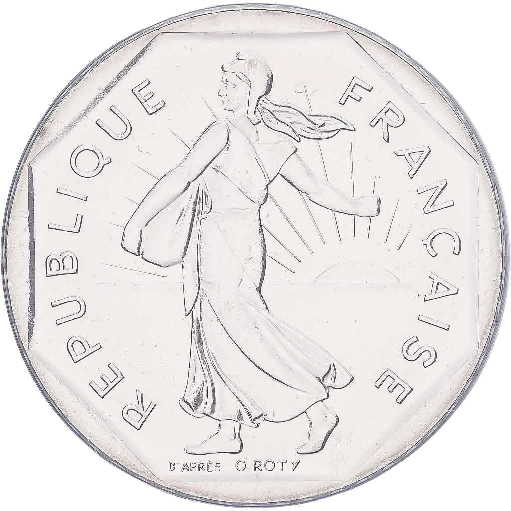 Monnaie, France, Semeuse, 2 Francs, 1993, Frappe médaille, FDC, Nickel