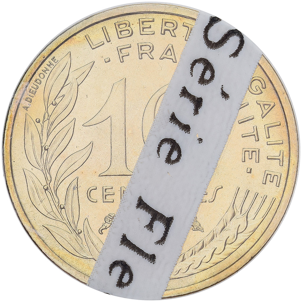 Coin, France, Marianne, 10 Centimes, 1973, Paris, FDC, MS(65-70)
