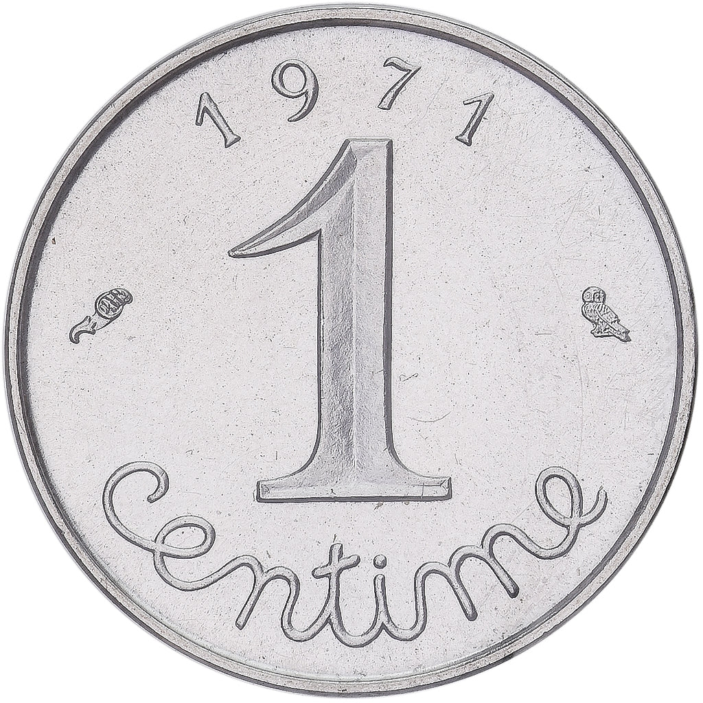 Moneta, Francia, Épi, Centime, 1971, Paris, FDC, Acciaio inossidabile, KM:928