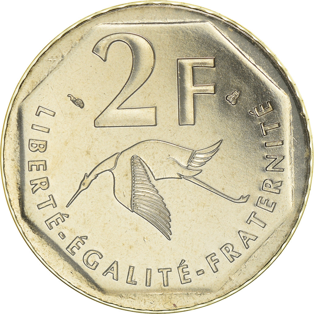 Moneta, Francja, Guynemer, 2 Francs, 1997, Paris, MS(65-70), Nikiel, KM:1187