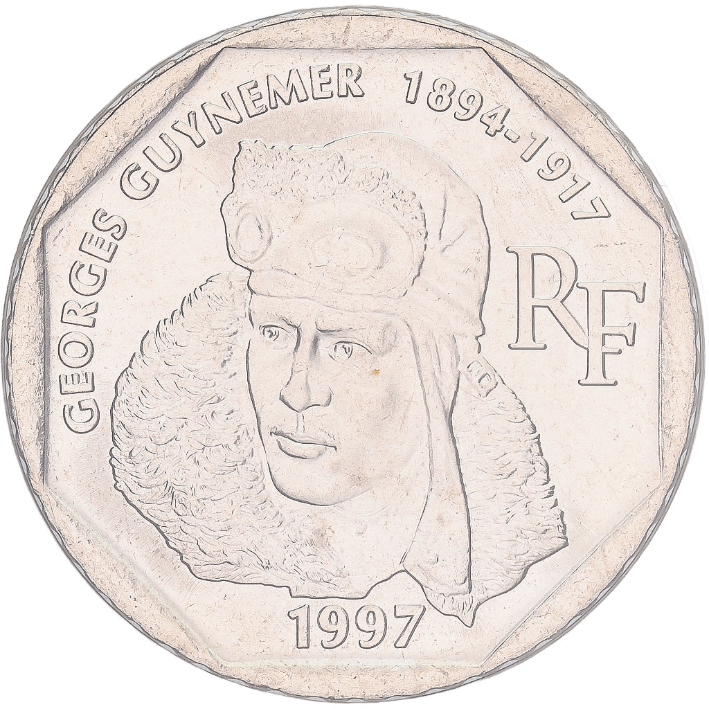 Coin, France, Guynemer, 2 Francs, 1997, Paris, MS(65-70), Nickel, KM:1187
