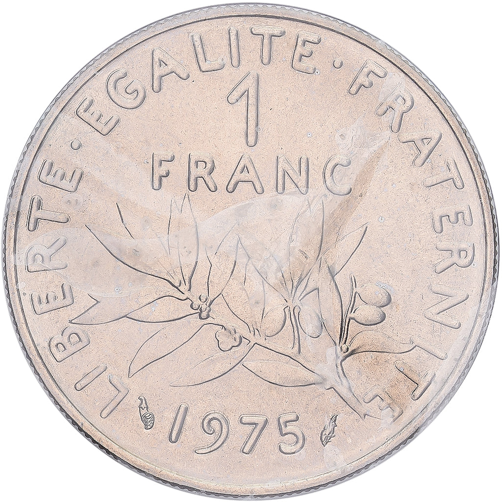 Coin, France, Semeuse, Franc, 1975, Paris, MS(65-70), Nickel, KM:925.1