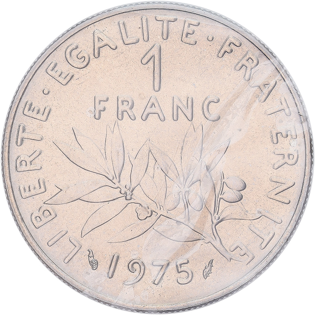 Coin, France, Semeuse, Franc, 1975, Paris, MS(65-70), Nickel, KM:925.1