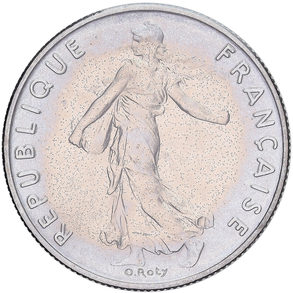 Coin, France, Semeuse, 1/2 Franc, 1975, Paris, MS(65-70), Nickel, KM:931.1