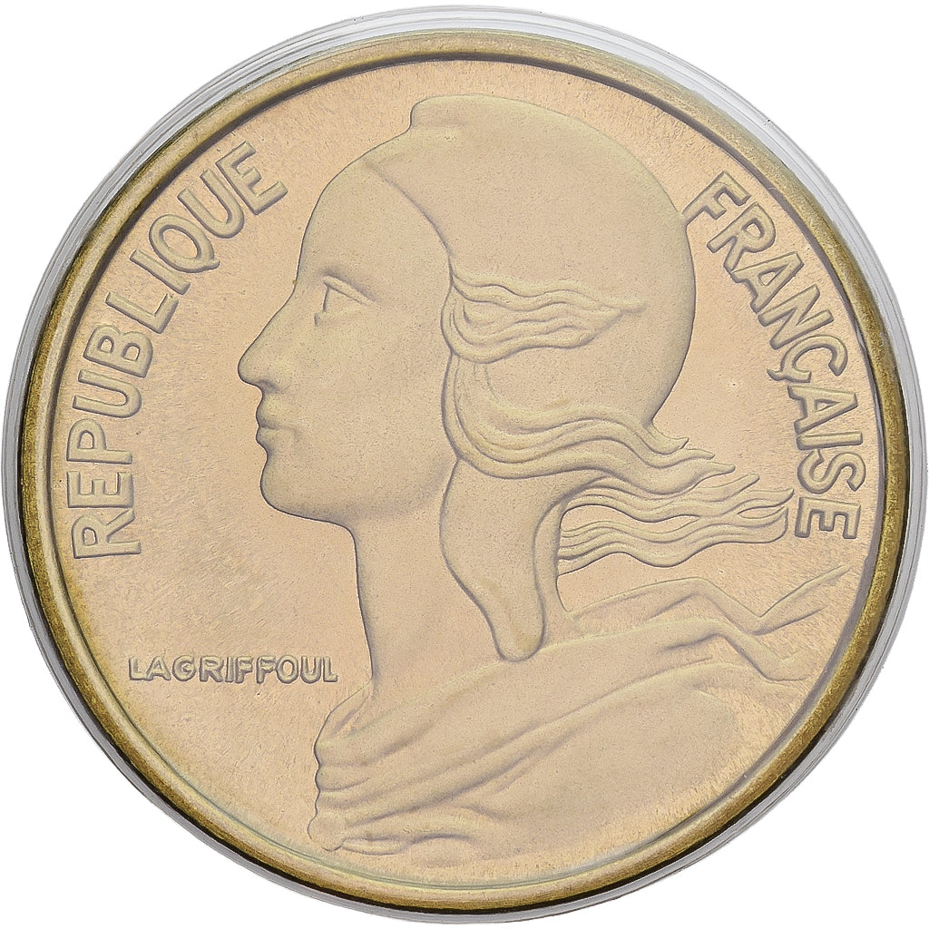 Moneta, Francia, Marianne, 5 Centimes, 1975, Paris, FDC, Alluminio-bronzo