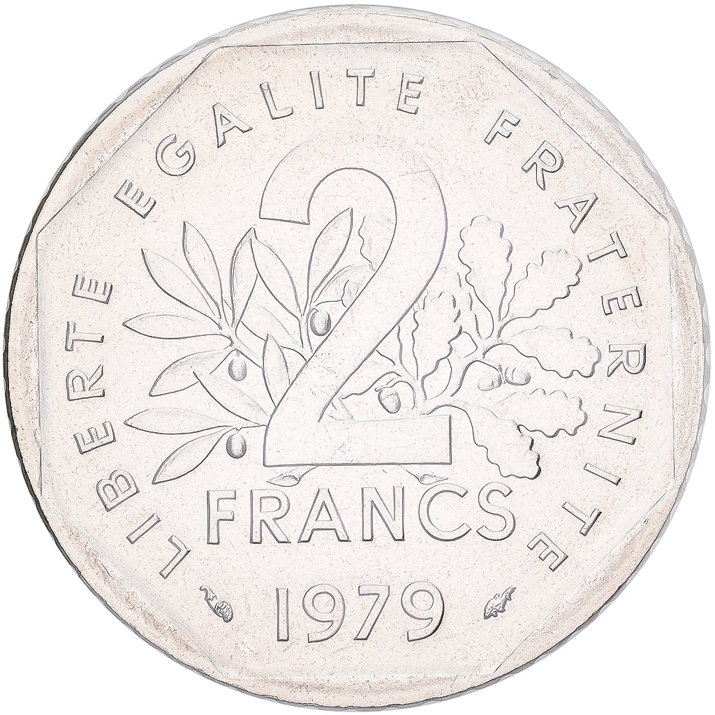 Coin, France, Semeuse, 2 Francs, 1979, FDC, MS(65-70), Nickel, KM:942.1