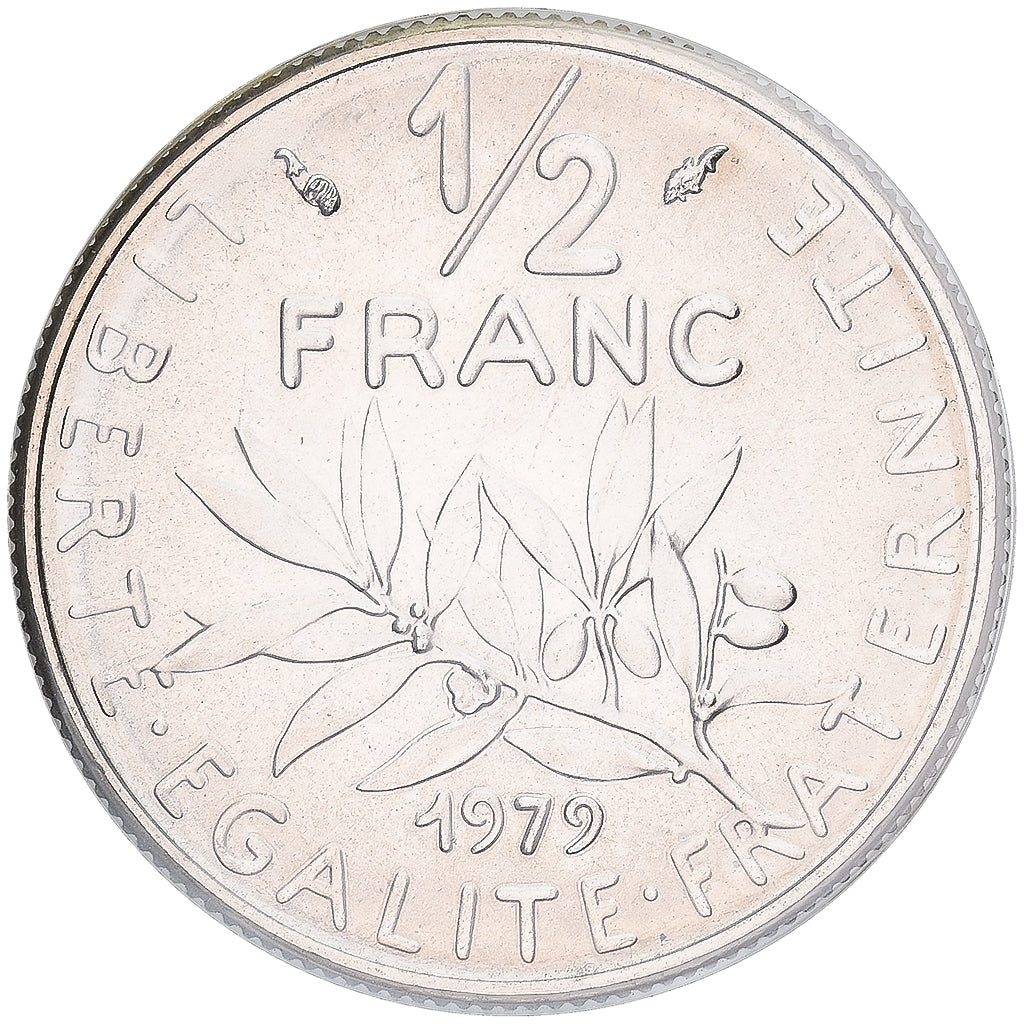 Coin, France, Semeuse, 1/2 Franc, 1979, Paris, MS(65-70), Nickel, KM:931.1