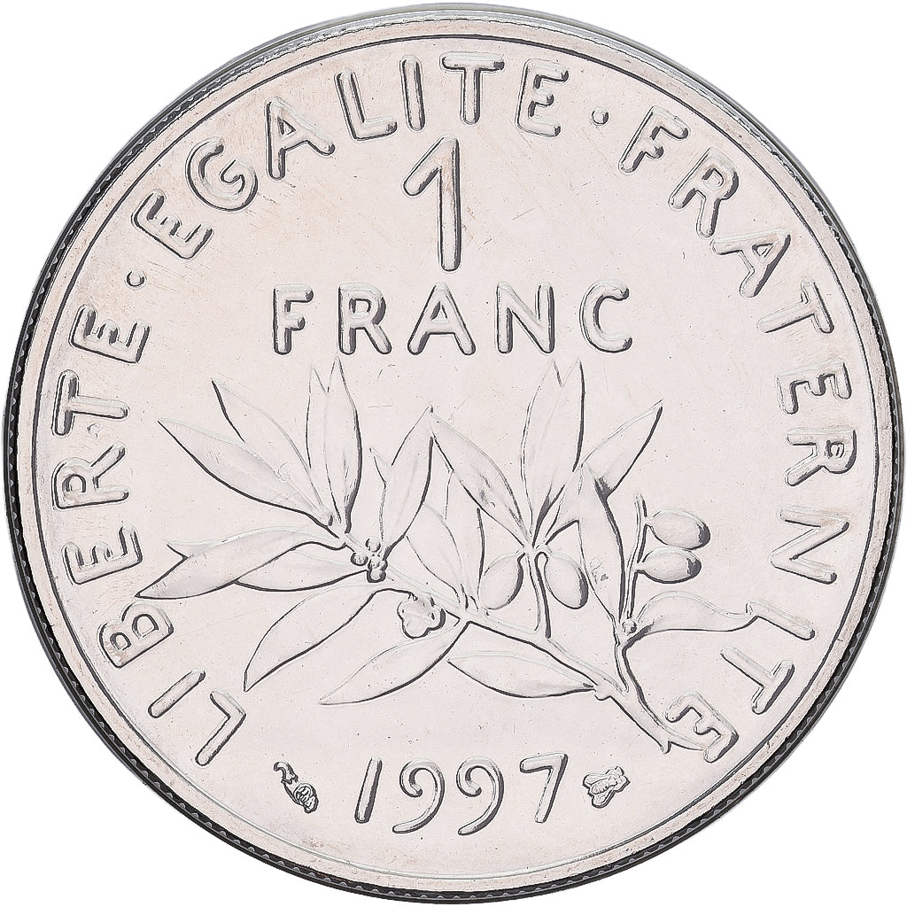 Moneta, Francia, Semeuse, Franc, 1997, Paris, FDC, Nichel, KM:925.1, Gadoury:474