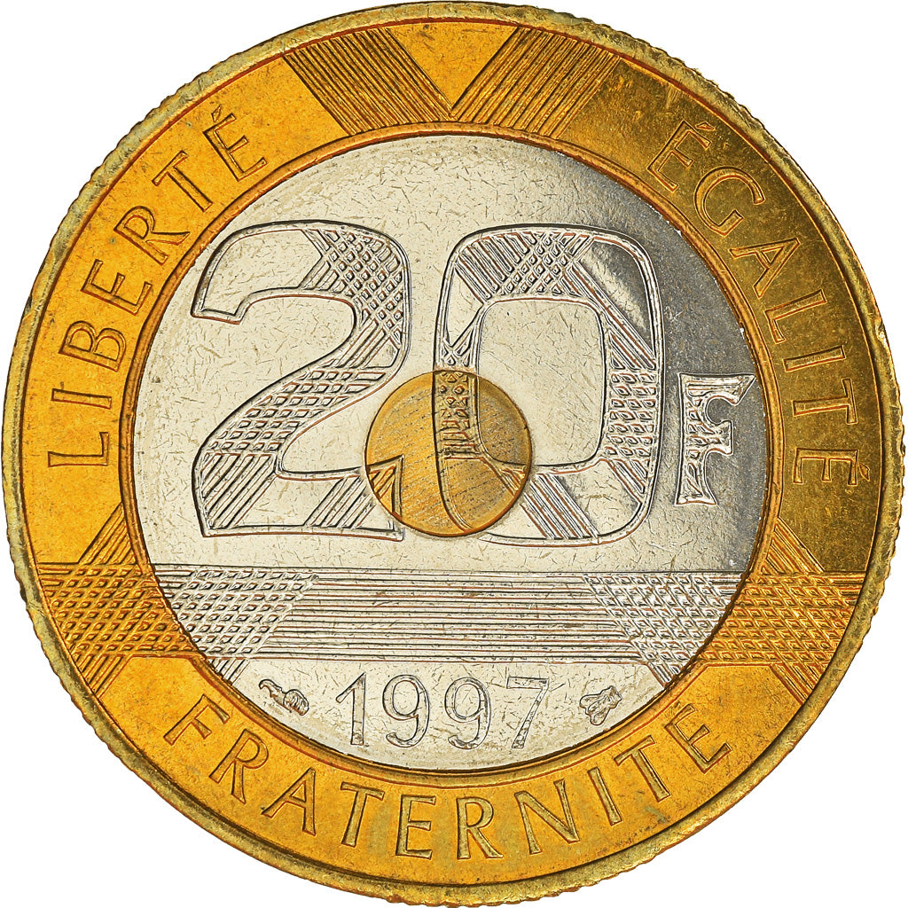 Coin, France, Mont Saint Michel, 20 Francs, 1997, Paris, MS(65-70)