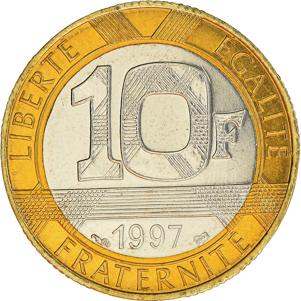 Coin, France, Génie, 10 Francs, 1997, Paris, MS(65-70), Aluminum-Bronze