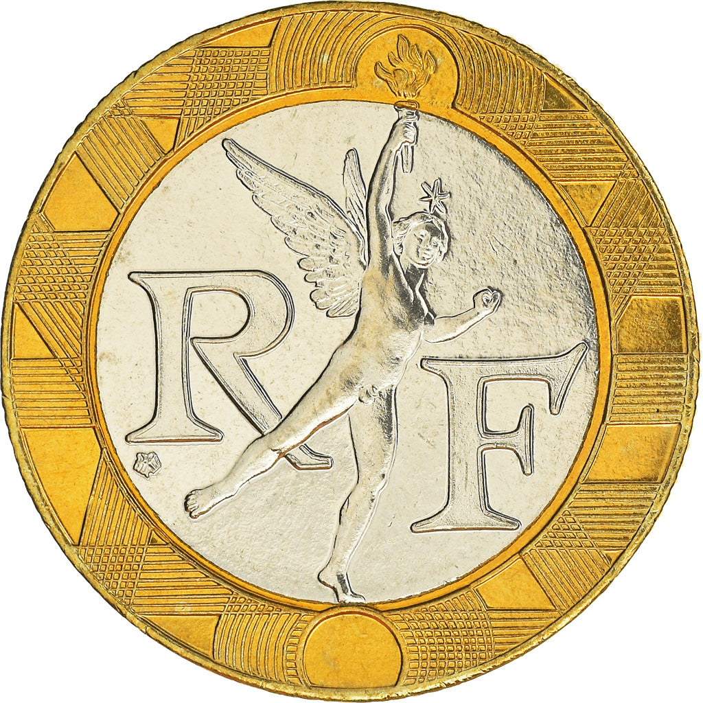 Coin, France, Génie, 10 Francs, 1997, Paris, MS(65-70), Aluminum-Bronze