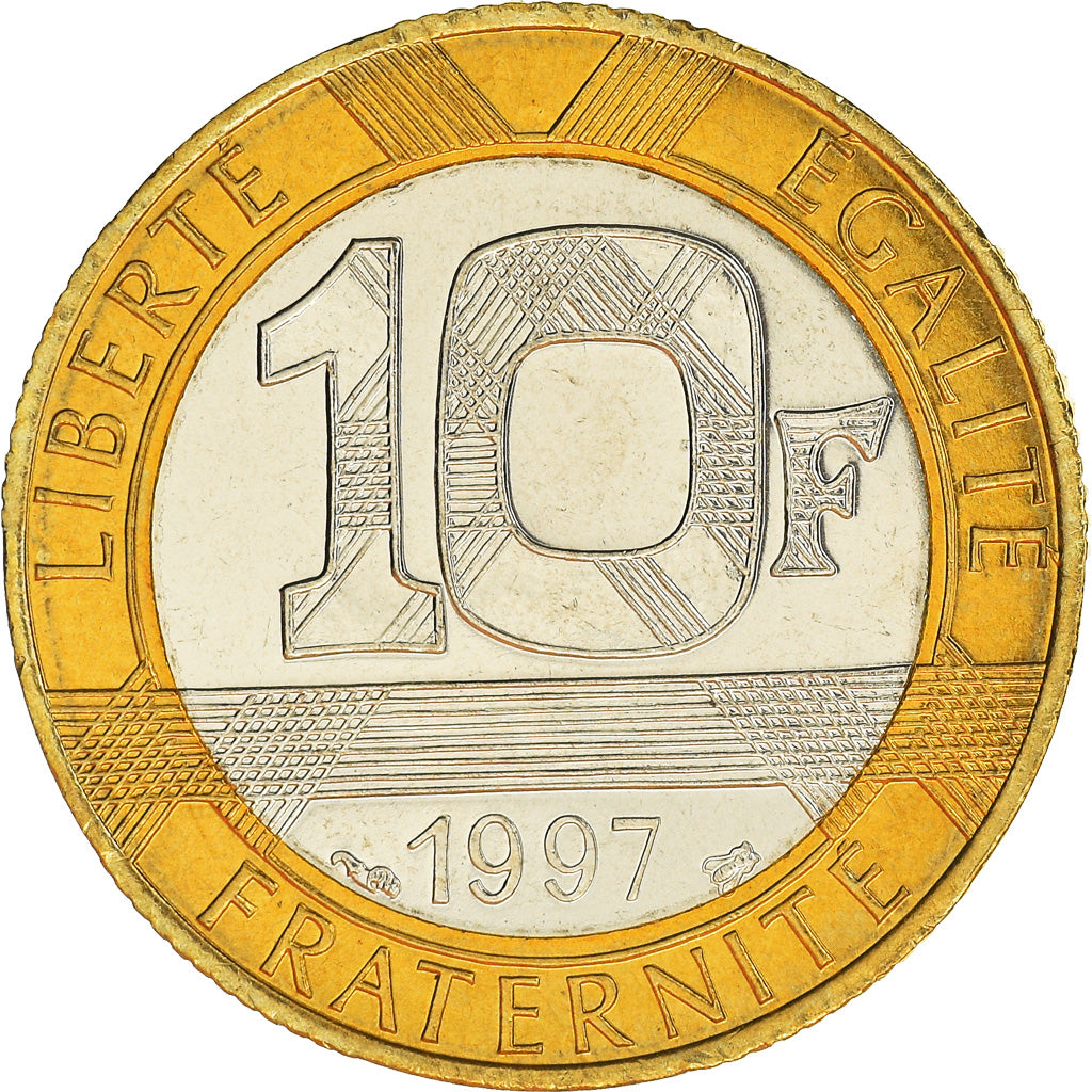 Coin, France, Génie, 10 Francs, 1997, Paris, MS(65-70), Aluminum-Bronze