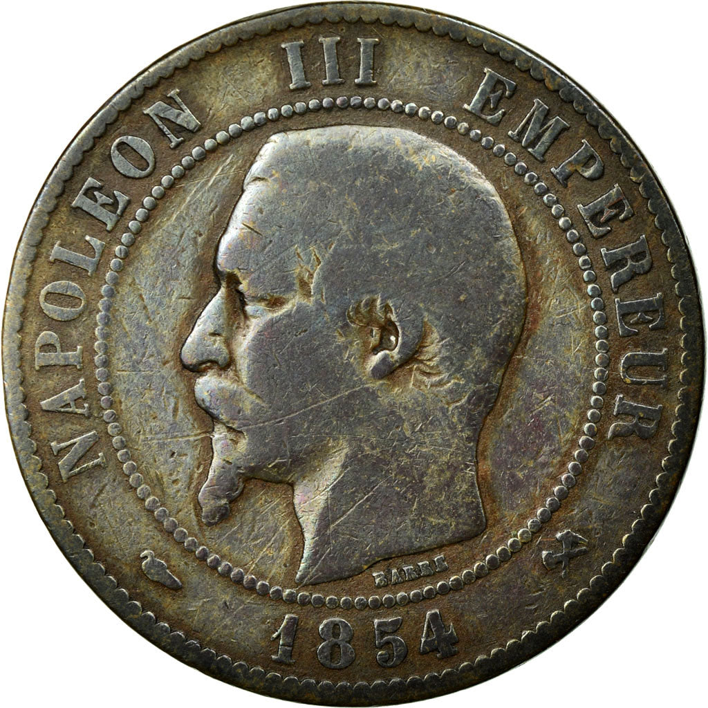 Coin, France, Napoleon III, Napoléon III, 10 Centimes, 1854, Rouen, F(12-15)
