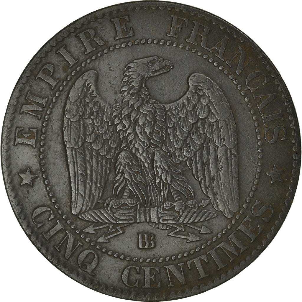 Coin, France, Napoleon III, Napoléon III, 5 Centimes, 1865, Strasbourg