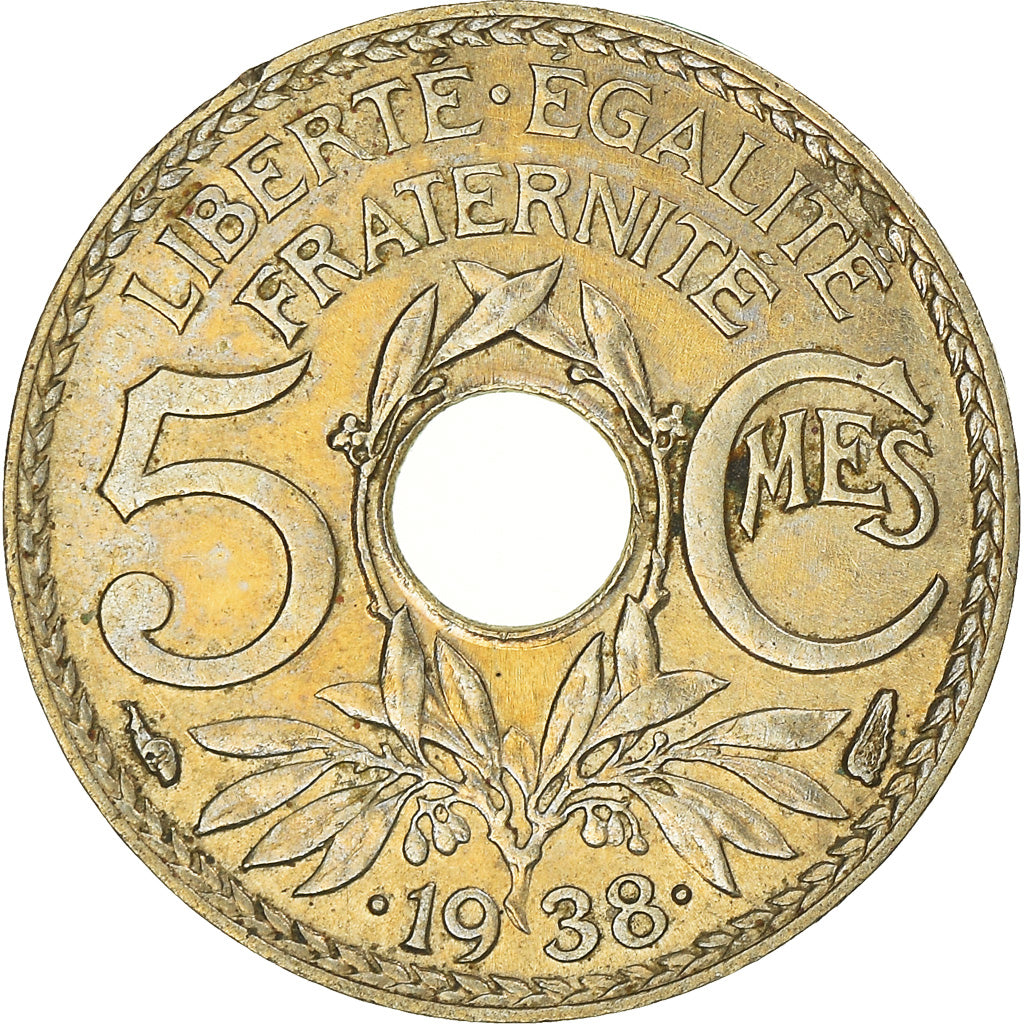 Coin, France, Lindauer, 5 Centimes, 1938, Etoile, AU(55-58), Nickel-Bronze