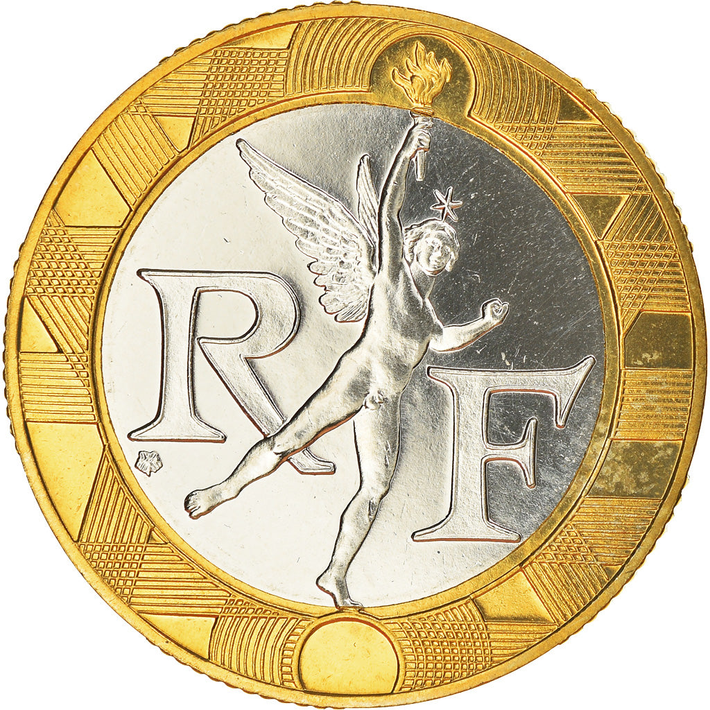 Coin, France, Génie, 10 Francs, 1988, Paris, FDC, MS(65-70), Bi-Metallic